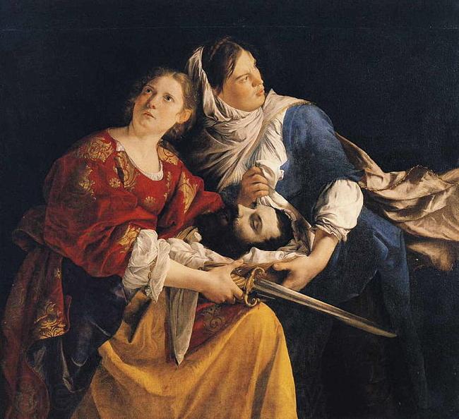 Orazio Gentileschi Judith and Her Maidservant with the Head of Holofernes France oil painting art